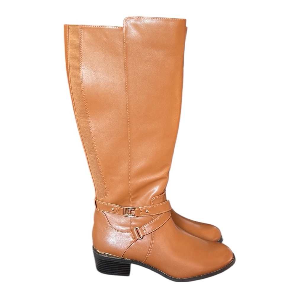 Liz Claiborne Brown Knee High Riding Boots Size 9.5 NWT READ